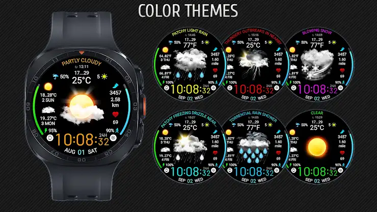 Weather watch face W5 screenshot 2