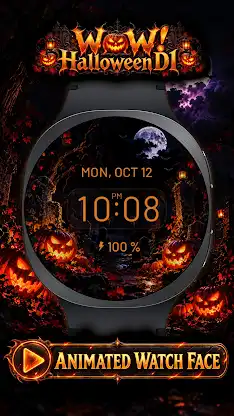WOW! Halloween D1 Watch Face screenshot 4
