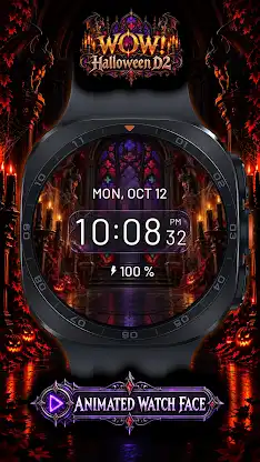 WOW! Halloween D2 Watch Face screenshot 1