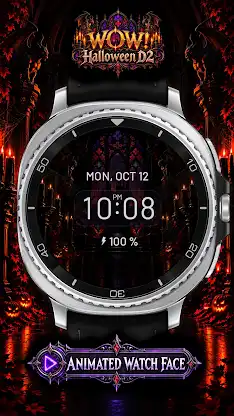 WOW! Halloween D2 Watch Face screenshot 2