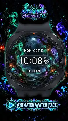 WOW! Halloween D3 Watch Face screenshot 1