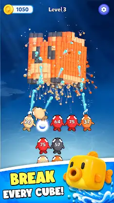 Water Land: Fish & Cube screenshot 1