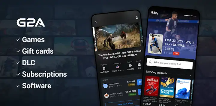 G2A — Android app banner