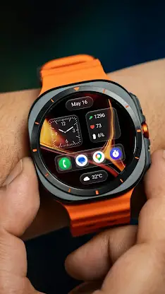 Aero Glass Analog Watch Face screenshot 1