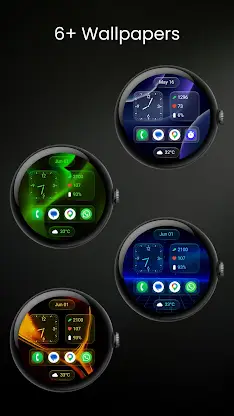 Aero Glass Analog Watch Face screenshot 4
