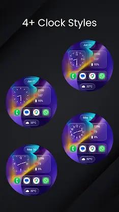 Aero Glass Analog Watch Face screenshot 2