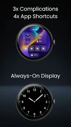 Aero Glass Analog Watch Face screenshot 5