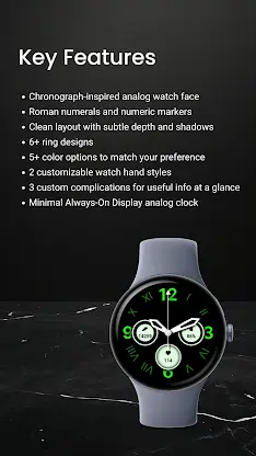 GL101 Analog Watch Face screenshot 2