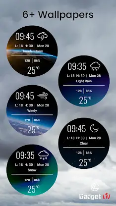 Minimal Weather Watch Face G04 screenshot 2