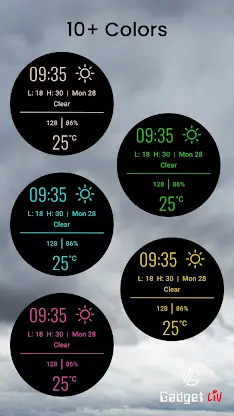 Minimal Weather Watch Face G04 screenshot 4