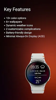 Minimal Weather Watch Face G04 screenshot 3
