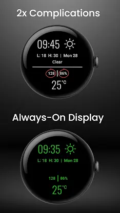 Minimal Weather Watch Face G04 screenshot 5