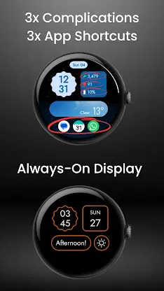 Material You Style 3 WatchFace screenshot 5