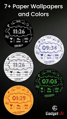 Paper Time Watch Face screenshot 2