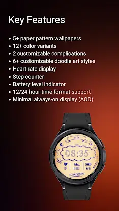 Paper Time Watch Face screenshot 3