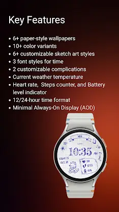 Paper Time 2 Watch Face screenshot 4
