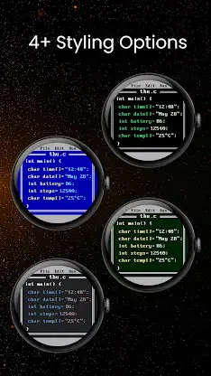 Retro C Compiler Watch Face screenshot 2