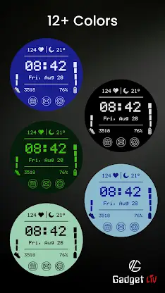 Retro LCD Watch Face: GL103 screenshot 2