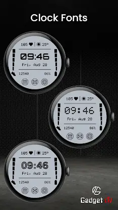 Retro LCD Watch Face: GL103 screenshot 4