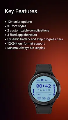 Retro LCD Watch Face: GL103 screenshot 3