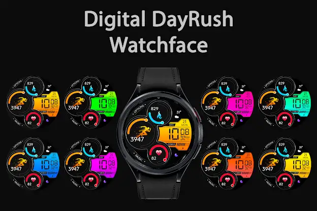 Digital DayRush Watch Face screenshot 5