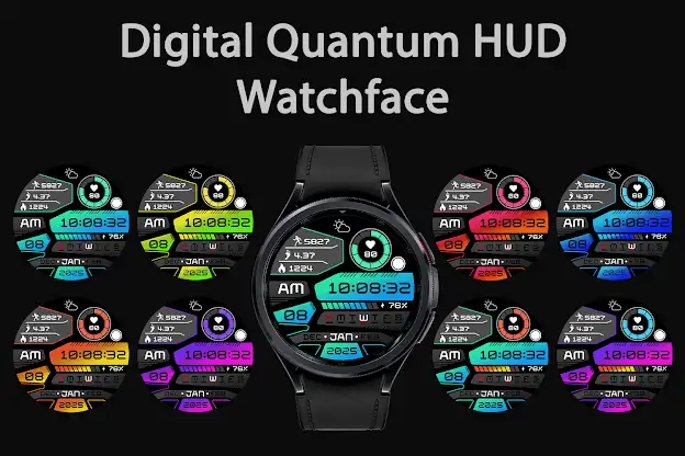 Digital Quantum HUD Watch Face screenshot 6