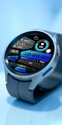 Digital Quantum HUD Watch Face screenshot 3