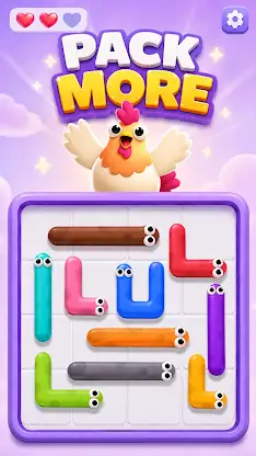 Peck Snack: Worm Arrow Puzzle screenshot 3