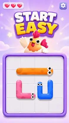 Peck Snack: Worm Arrow Puzzle screenshot 1