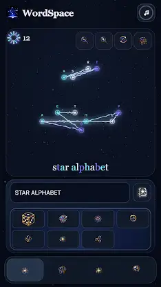 WordSpace: Star Alphabet screenshot 1