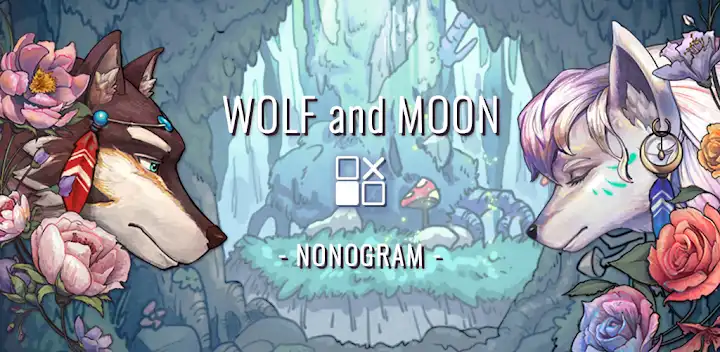 Wolf And Moon : Nonogram — Android game banner