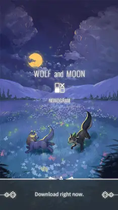 Wolf And Moon : Nonogram screenshot 1
