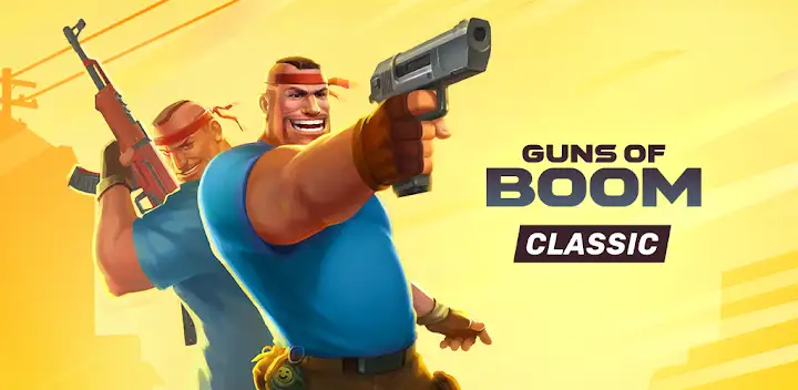 Guns of Boom Online PvP Action — Android game banner
