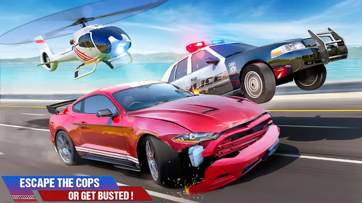 Real Highway Car Racing Game screenshot 2