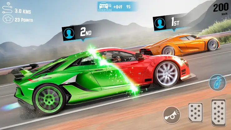 Real Highway Car Racing Game screenshot 3