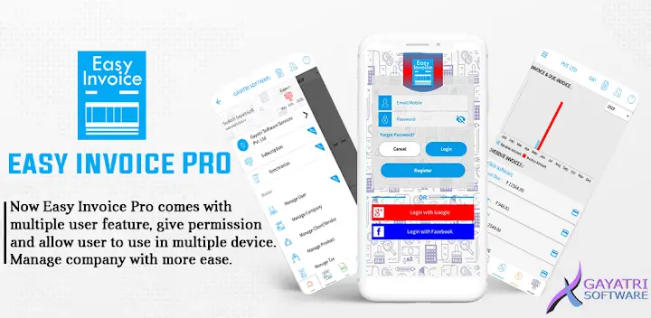 Easy Invoice & Quotation Maker — Android app banner