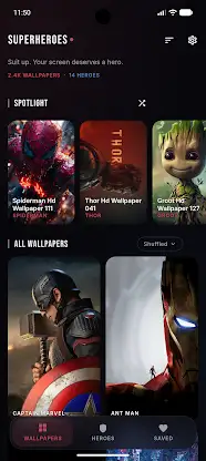 Superheroes Wallpapers 4K HD screenshot 1