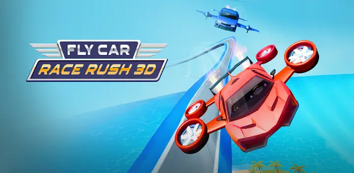 FlyCar : Race Rush 3D — Android game banner