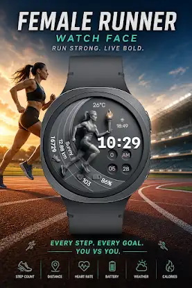 Female Runner: Wear OS Watch screenshot 4