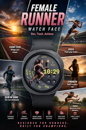 Female Runner: Wear OS Watch screenshot 3
