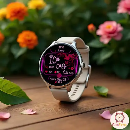 Flower Frame Watch Face screenshot 5