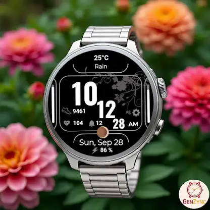 Flower Frame Watch Face screenshot 4