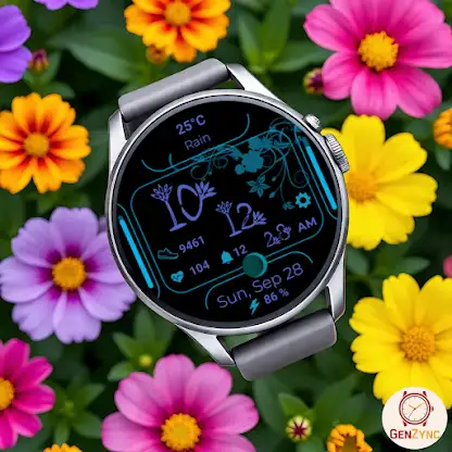 Flower Frame Watch Face screenshot 2