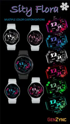 Sity Flora Digital Watch Face screenshot 5