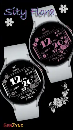 Sity Flora Digital Watch Face screenshot 2