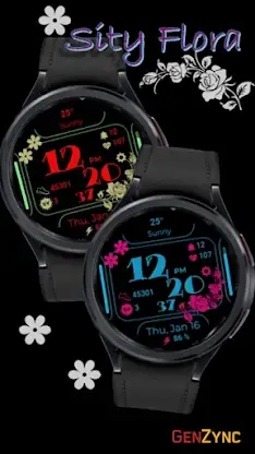 Sity Flora Digital Watch Face screenshot 1