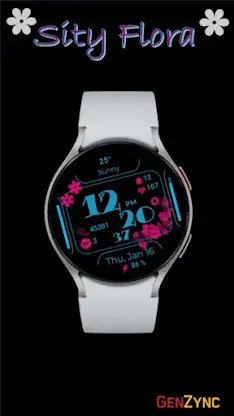 Sity Flora Digital Watch Face screenshot 3