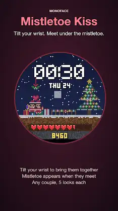Mistletoe Kiss Watch Face screenshot 1