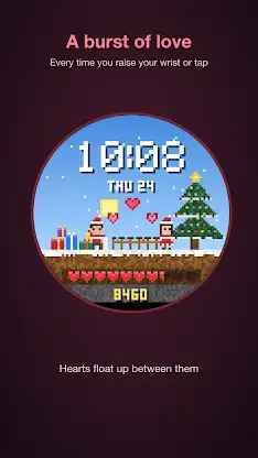 Mistletoe Kiss Watch Face screenshot 3