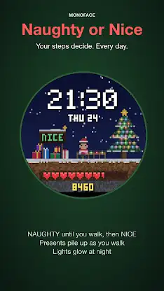 Naughty or Nice Watch Face screenshot 1